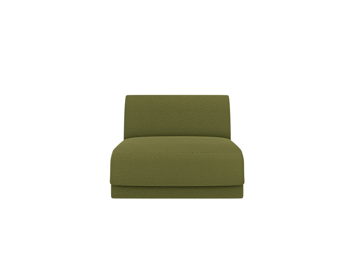 Miley Modul Armless 1 Sitzer in Dark Olive Green-Baloo präsentiert im Onlineshop von KAQTU Design AG. Modulares Sofa ist von Micadoni