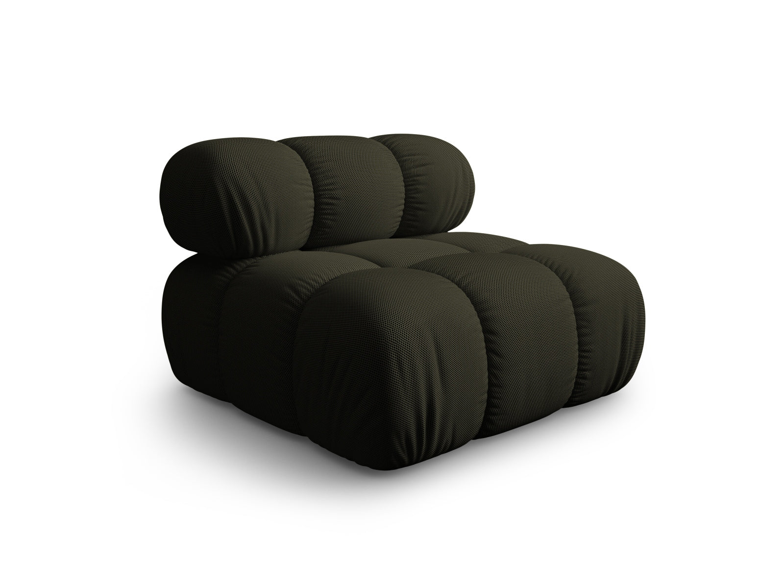 Eleganter Bellis Modul Armless 1 Sitzer in Amazon Green-Sonic, ideal für stilvolle Wohnräume und flexible Sitzlösungen.