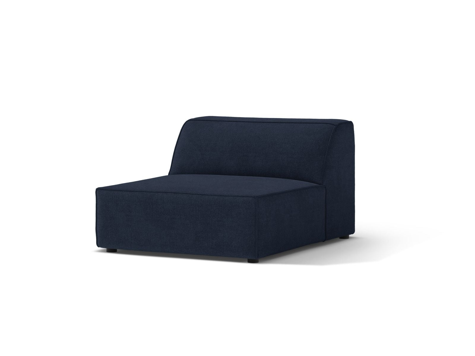 Elegantes 1-Sitzer Modul Armless Jodie in Navy Blue, ideal für moderne Wohnräume. Teil der vielseitigen Sofaserie von Micadoni.