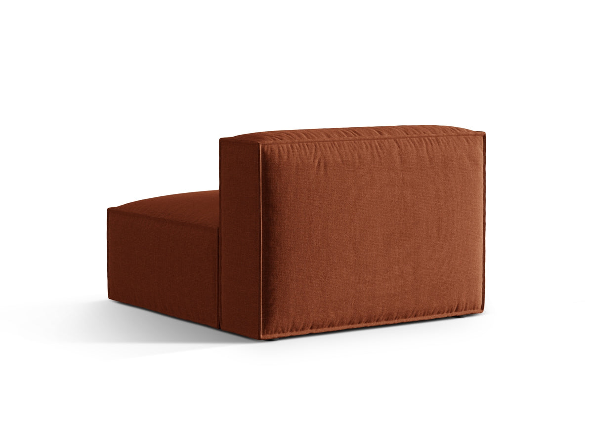 1-Sitzer Modul Armless Nuria in Brick-Liberty präsentiert im Onlineshop von KAQTU Design AG. Modulares Sofa ist von Micadoni