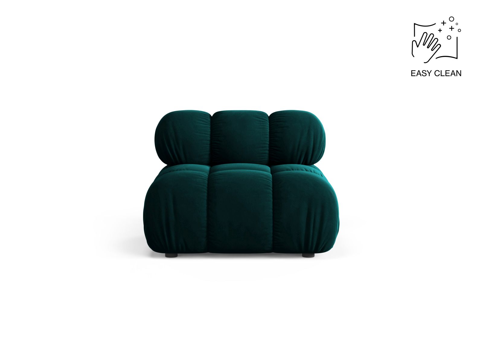 1-Sitzer Modul Armless Bellis in Deep Petrol-Venus präsentiert im Onlineshop von KAQTU Design AG. Modulares Sofa ist von Micadoni