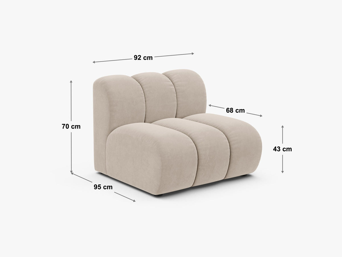 Lupine Sofamodul Armlos 92cm von Micadoni – Ansicht 100