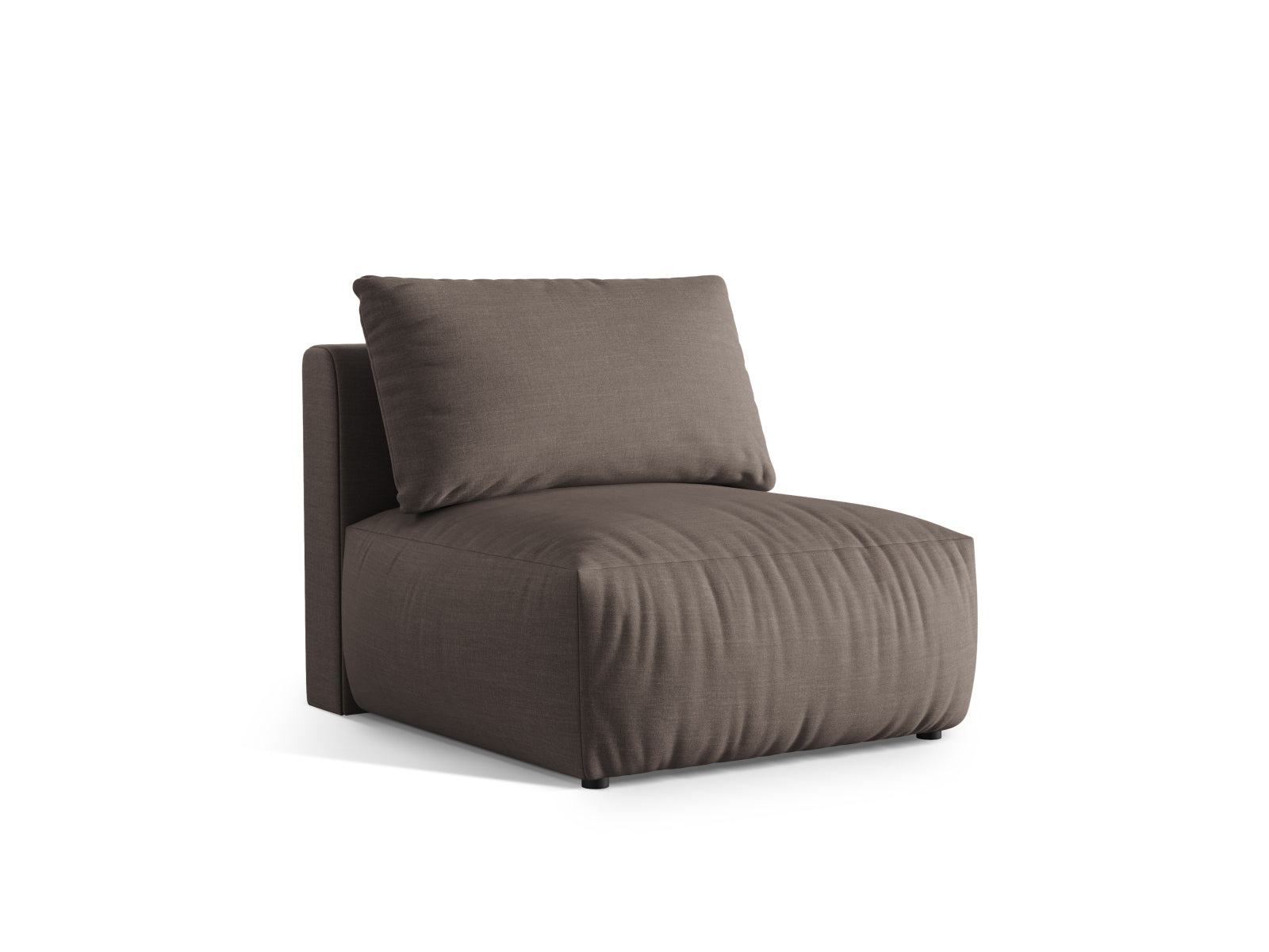Eleganter Chris Modul Armless 1 Sitzer in warmem Grau, ideal für individuelles Sofa-Design von Micadoni, erhältlich bei KAQTU.