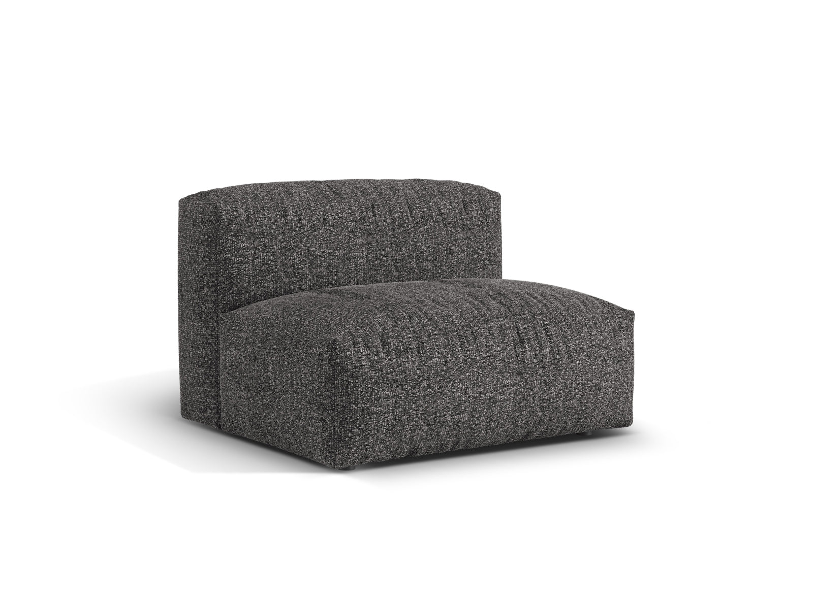 Elegantes 1-Sitzer Sofa Martina in Anthrazit, ideal für moderne Wohnräume. Teil der modularen Sofa-Kollektion von Micadoni.
