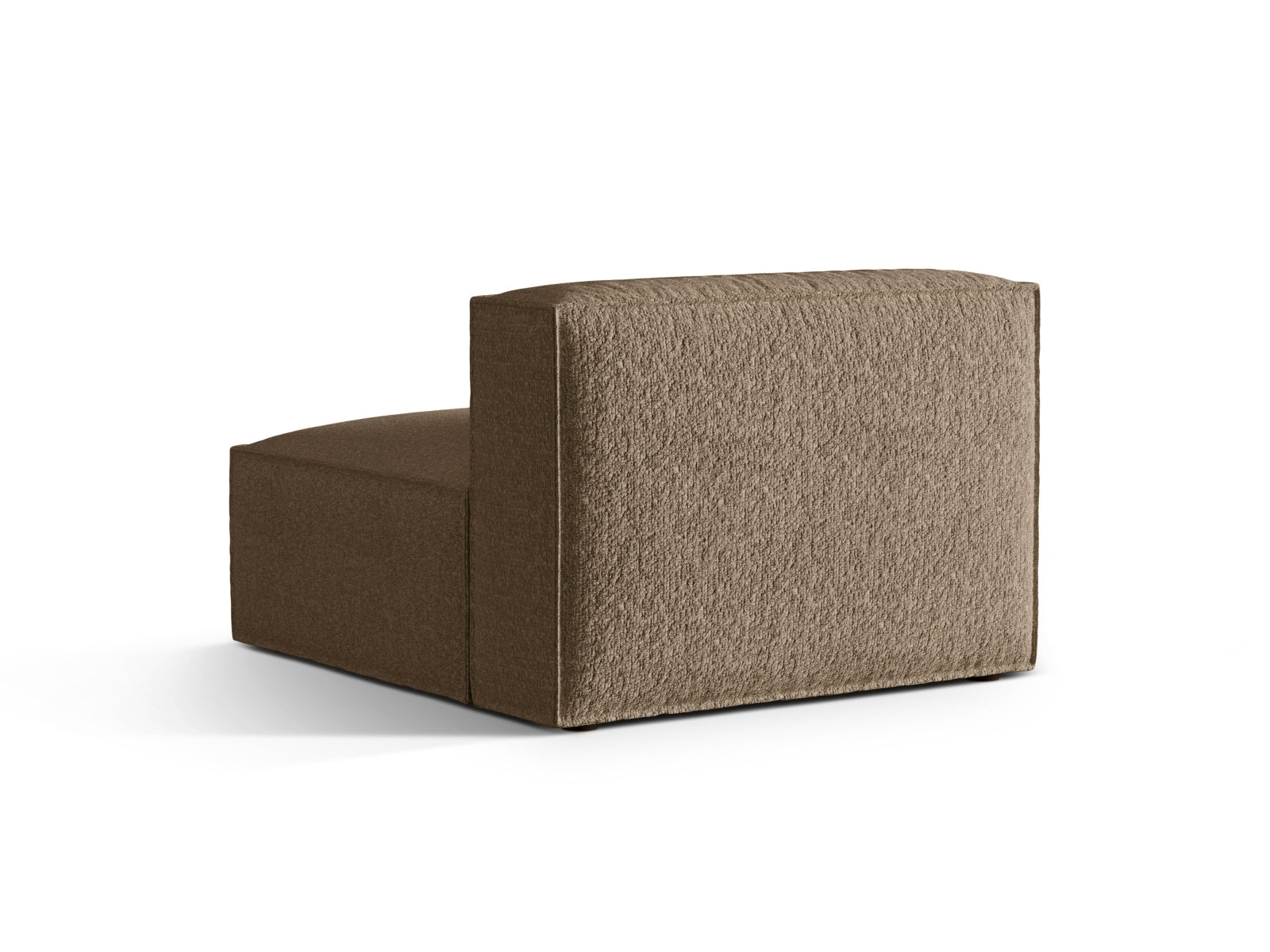 Stylischer Nuria Modul Armless 1 Sitzer in warmem Cappuccino, perfekt für flexible Raumgestaltungen und zeitgemäße Einrichtung.