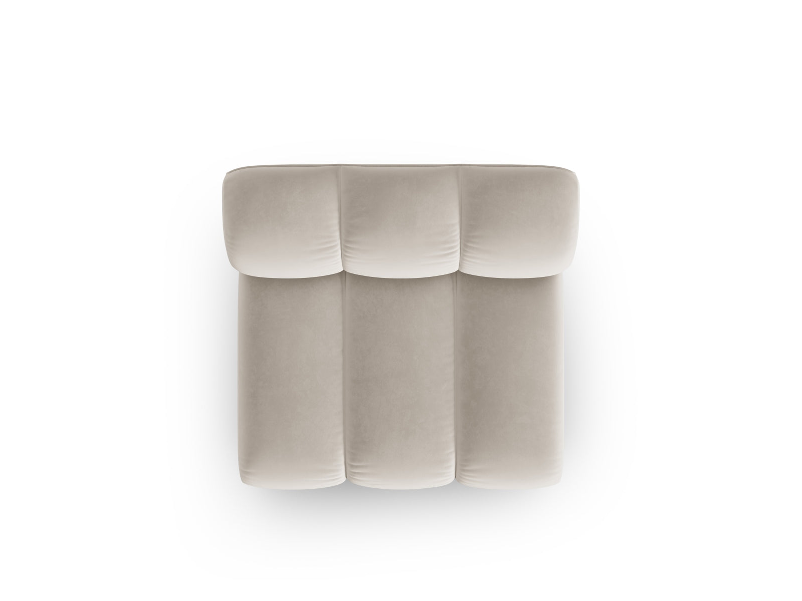 Lupine Velour Modul Armless 1 Sitzer in Beige präsentiert im Onlineshop von KAQTU Design AG. Modulares Sofa ist von Micadoni