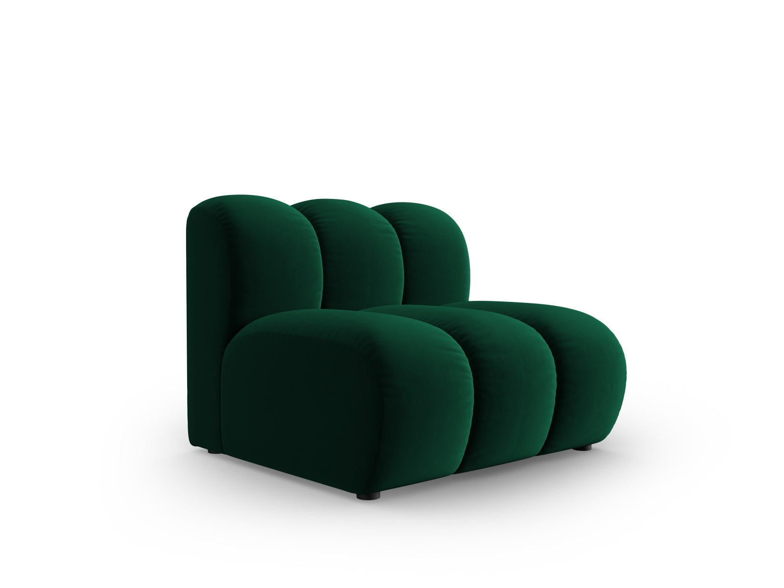 Lupine Velour Modul Armless 1 Sitzer in Bottle Green präsentiert im Onlineshop von KAQTU Design AG. Modulares Sofa ist von Micadoni