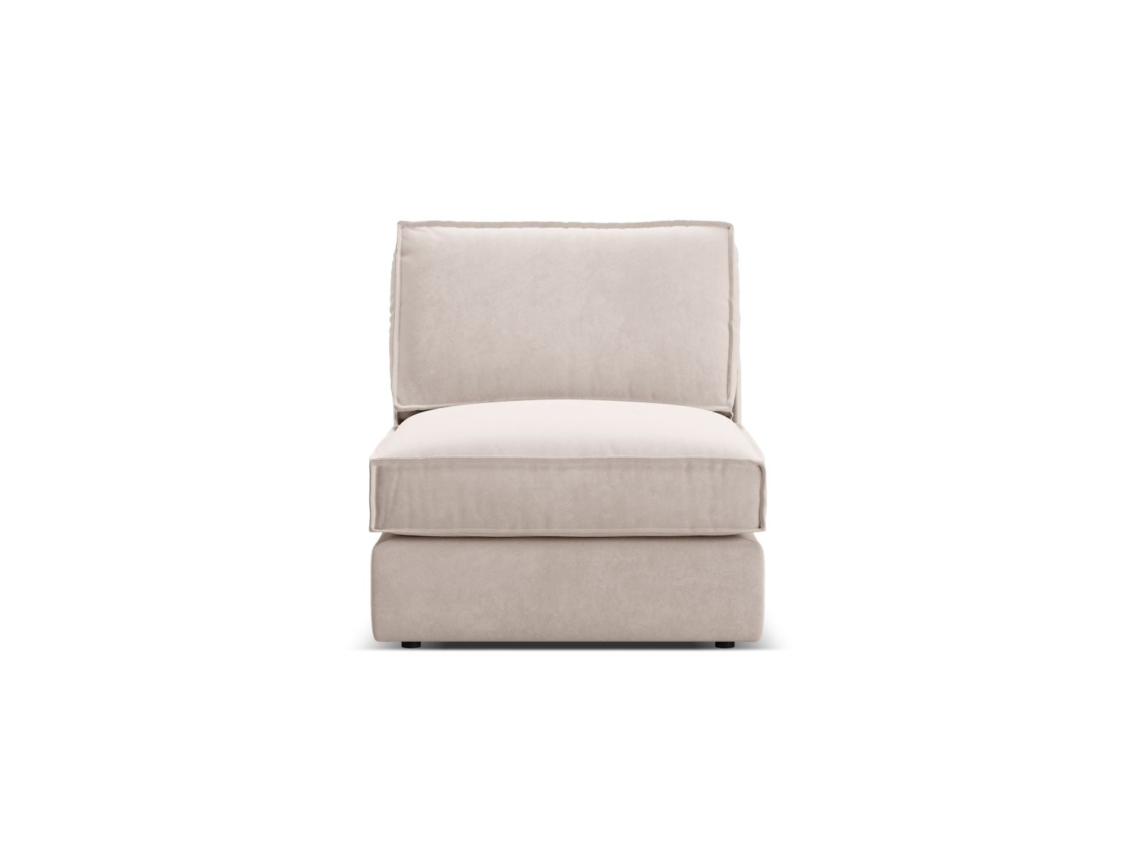 1-Sitzer Modul Armless Pola in Beige-Salvador präsentiert im Onlineshop von KAQTU Design AG. Modulares Sofa ist von Micadoni