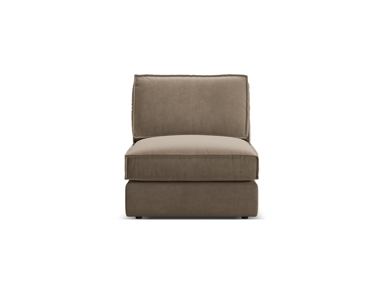 1-Sitzer Modul Armless Pola in Grey Brown-Salvador präsentiert im Onlineshop von KAQTU Design AG. Modulares Sofa ist von Micadoni