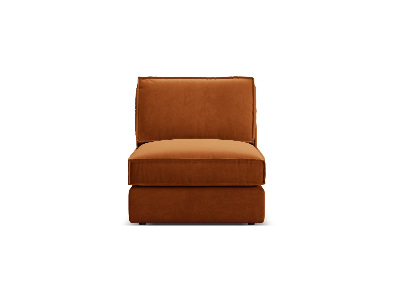 1-Sitzer Modul Armless Pola in Terracotta-Salvador präsentiert im Onlineshop von KAQTU Design AG. Modulares Sofa ist von Micadoni