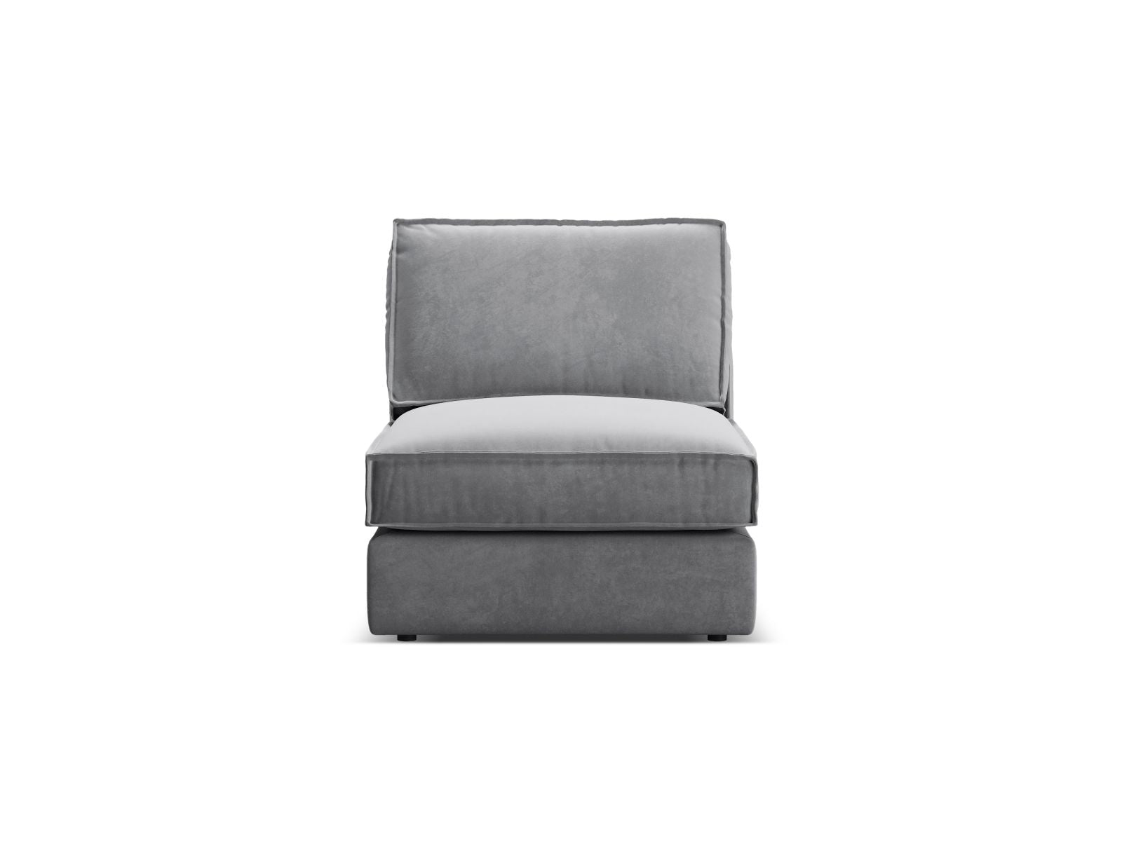1-Sitzer Modul Armless Pola in Grey-Salvador präsentiert im Onlineshop von KAQTU Design AG. Modulares Sofa ist von Micadoni