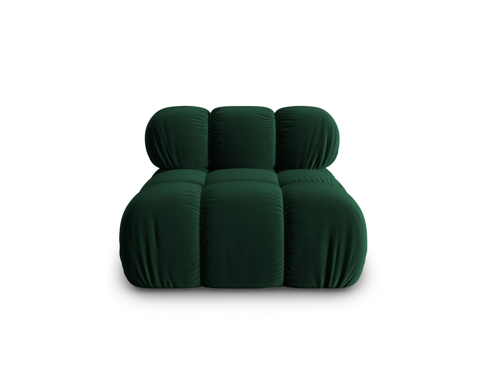 Bellis Velour Modul Armless 1 Sitzer in Bottle Green-Bluvel präsentiert im Onlineshop von KAQTU Design AG. Modulares Sofa ist von Micadoni