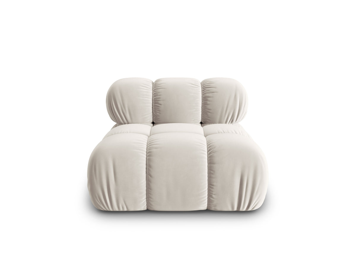 Bellis Velour Modul Armless 1 Sitzer in Dark Beige-Bluvel präsentiert im Onlineshop von KAQTU Design AG. Modulares Sofa ist von Micadoni