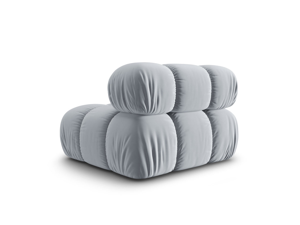 Bellis Velour Modul Armless 1 Sitzer in Light Blue-Bluvel präsentiert im Onlineshop von KAQTU Design AG. Modulares Sofa ist von Micadoni