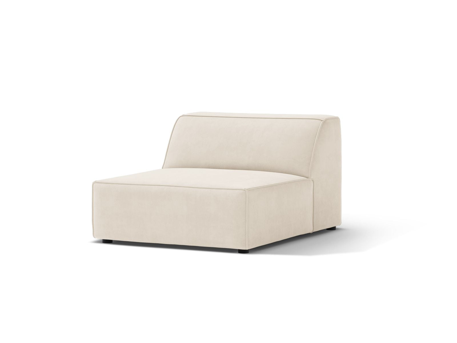 Elegantes 1-Sitzer Modul Armless Jodie in sanftem Beige, ideal für moderne Wohnräume und vielseitige Sofa-Kombinationen.
