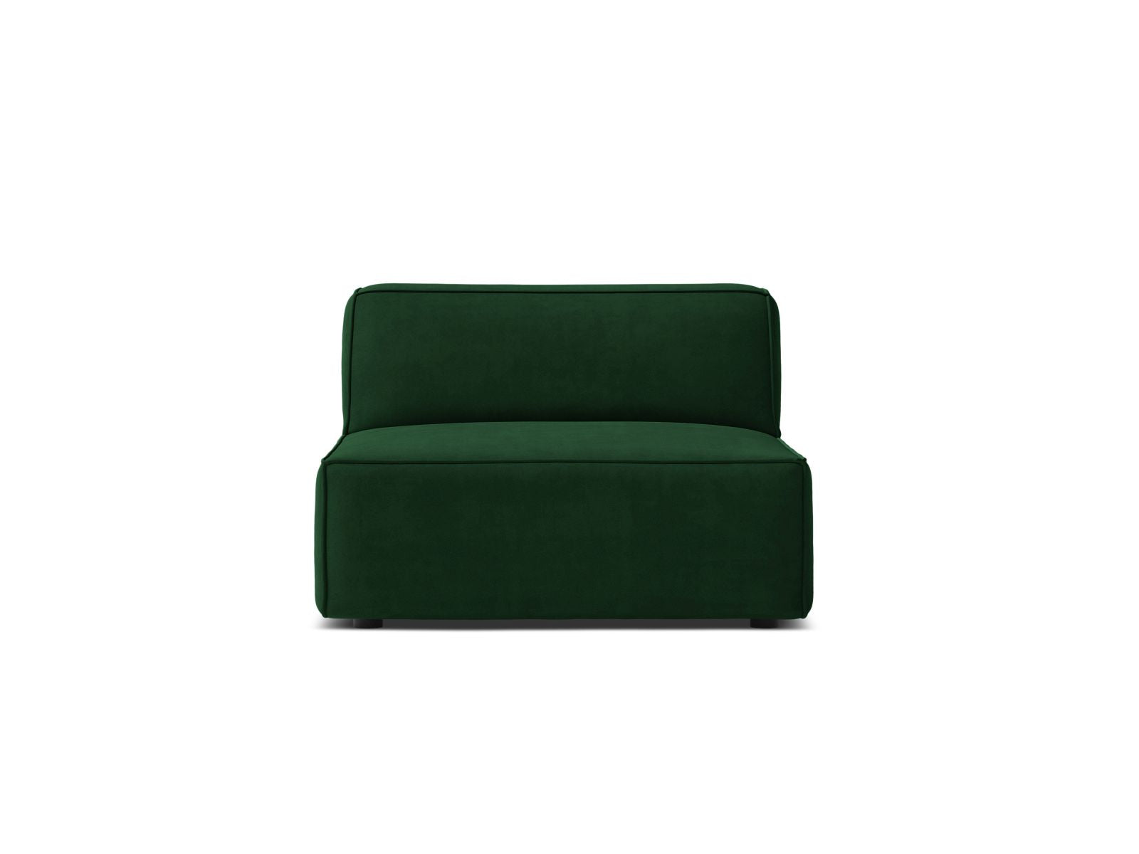 1-Sitzer Modul Armless Jodie in Bottle Green-Bluvel präsentiert im Onlineshop von KAQTU Design AG. Modulares Sofa ist von Micadoni