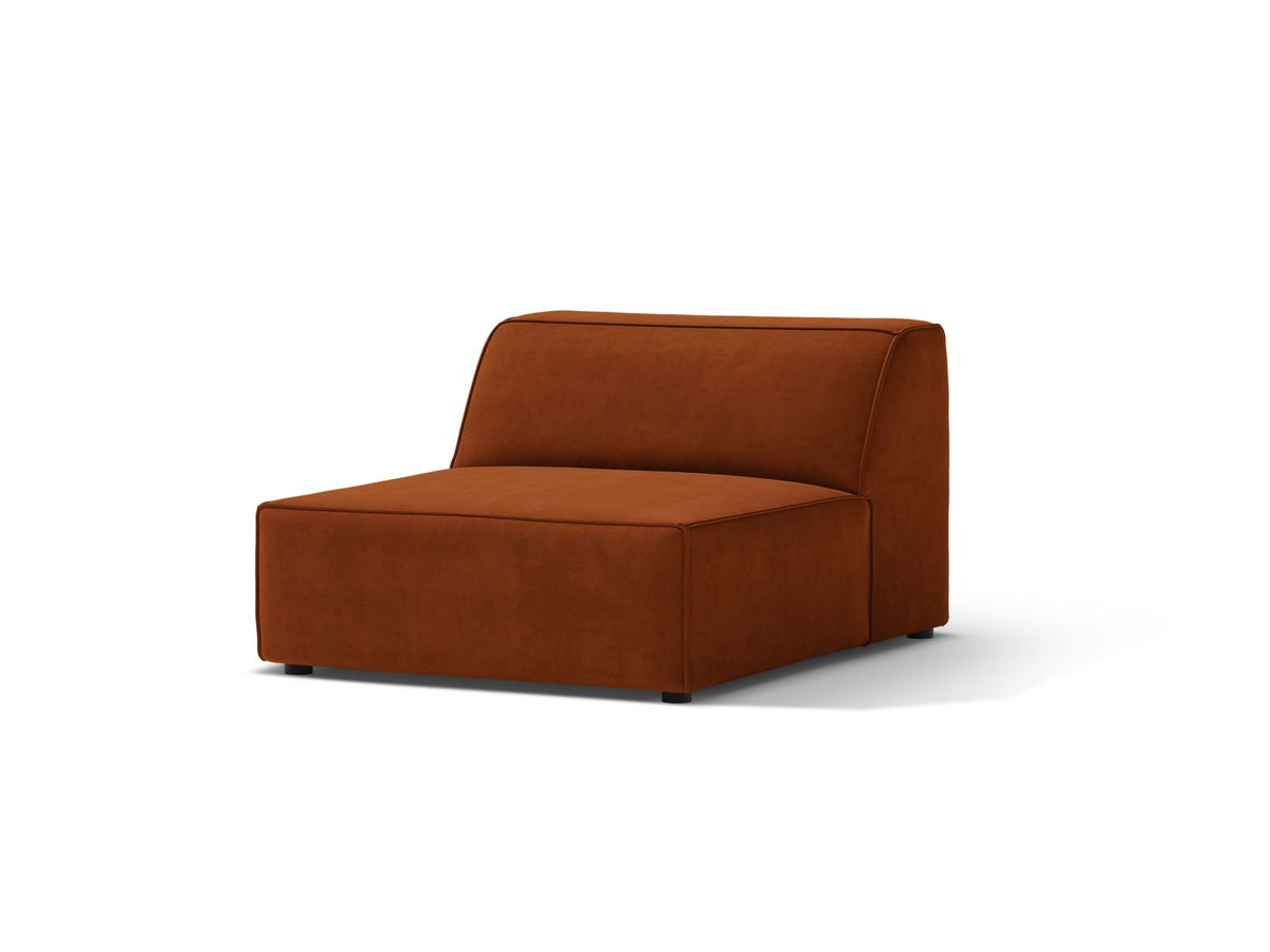 1-Sitzer Modul Armless Jodie in Terracotta-Bluvel präsentiert im Onlineshop von KAQTU Design AG. Modulares Sofa ist von Micadoni