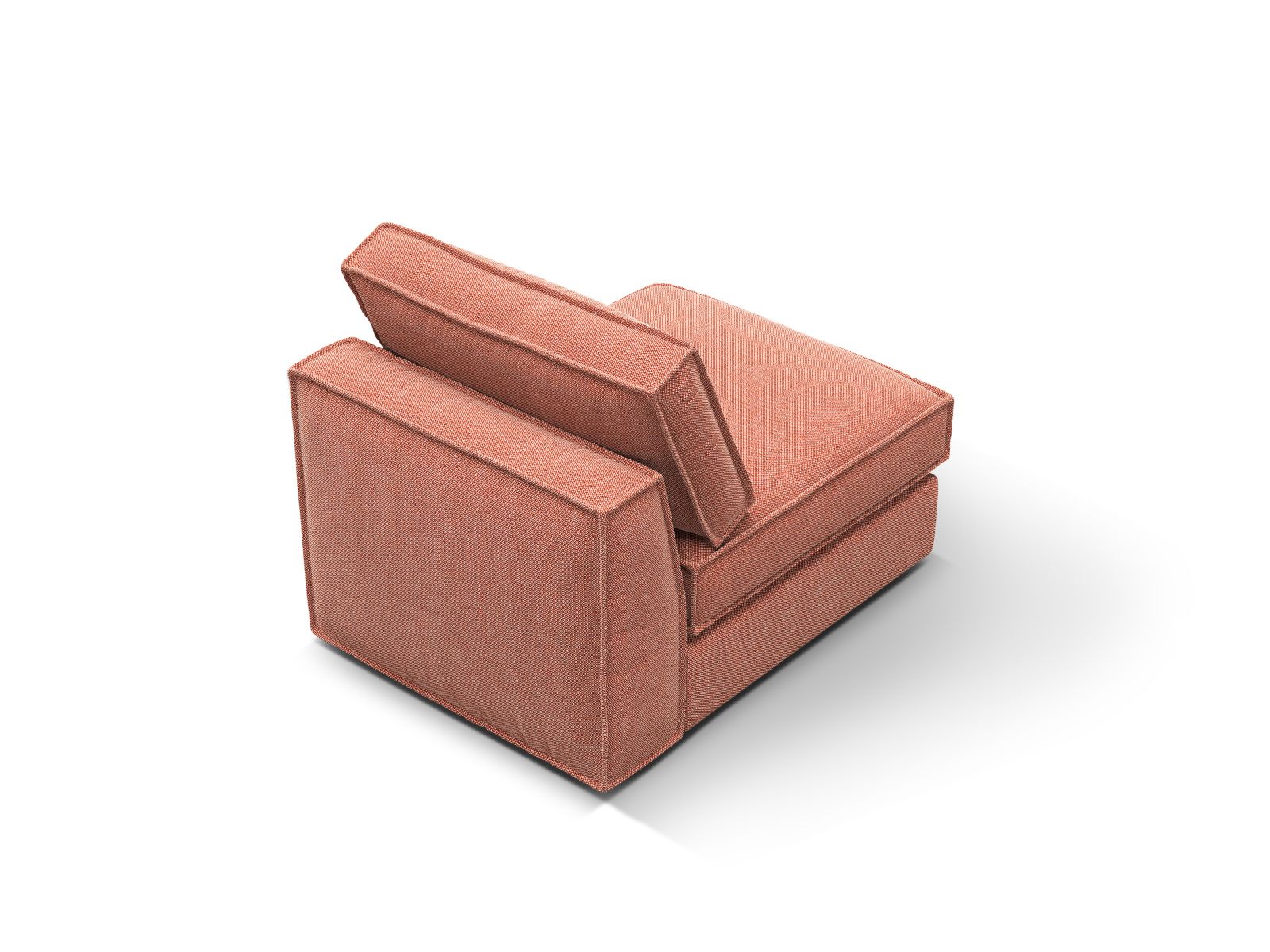 Elegantes 1-Sitzer Modul Pola ohne Armlehnen, ideal für flexible Sofa-Layouts und moderne Wohnkonzepte.