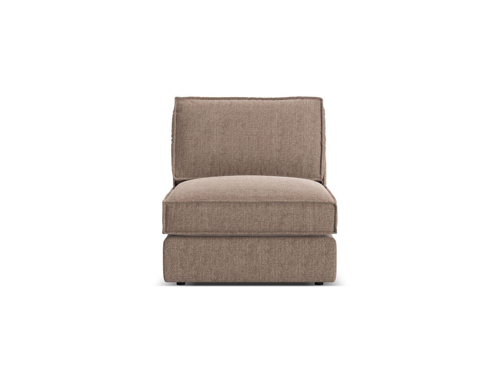 1-Sitzer Modul Armless Pola in Light Brown-Babel präsentiert im Onlineshop von KAQTU Design AG. Modulares Sofa ist von Micadoni