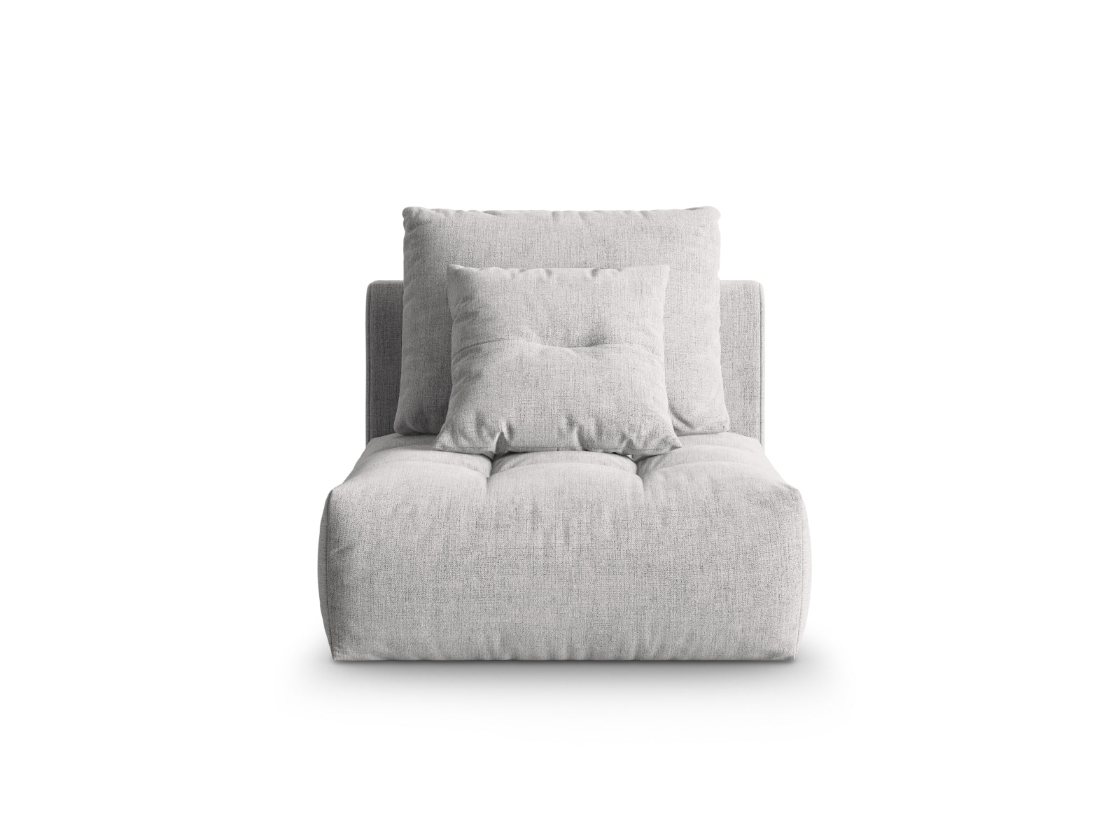 Bloom Modul Armless 1 Sitzer in Silver präsentiert im Onlineshop von KAQTU Design AG. Modulares Sofa ist von Micadoni