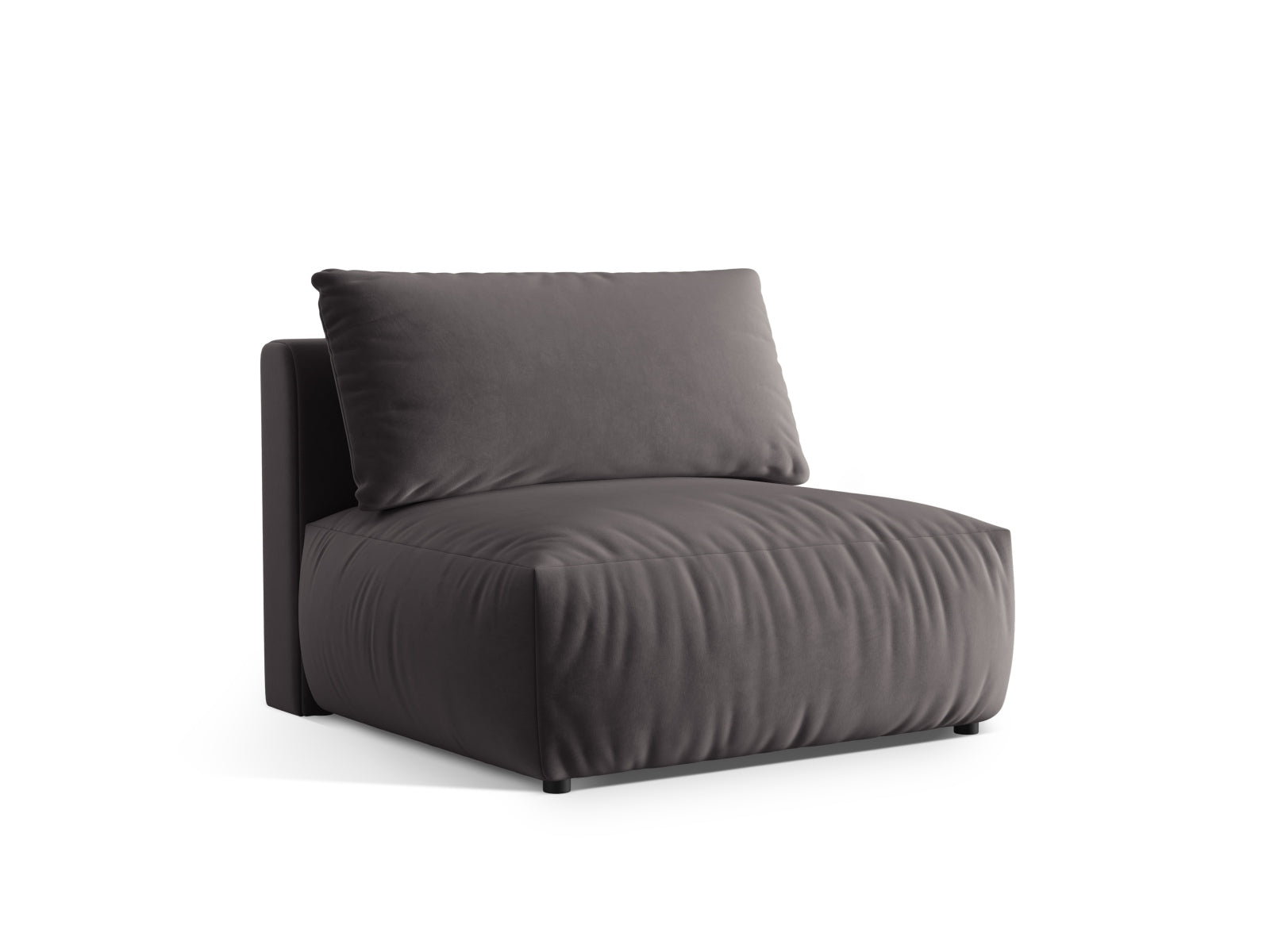Erleben Sie den Chris Velour Modul Armless 1 Sitzer von Micadoni – stilvoll, vielseitig und ideal für individuelle Wohnkonzepte.