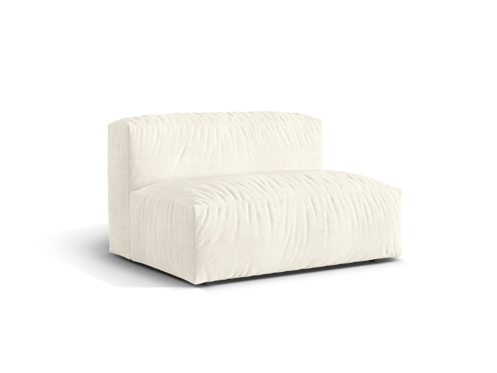 Elegantes 1-Sitzer Sofa Martina Wide in sanftem Ivory-Monet, ideal für stilvolle Wohnräume und vielseitige Kombinationen.