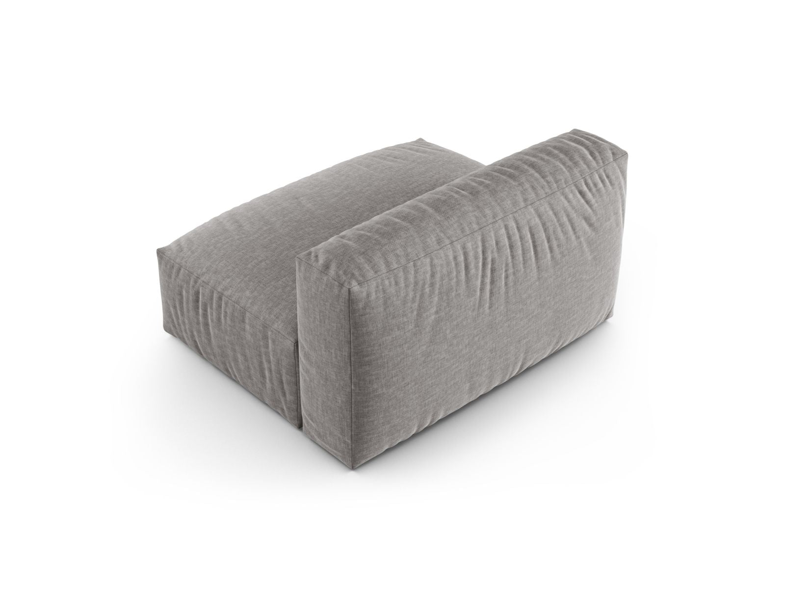 Elegantes 1-Sitzer Sofa Martina Wide XL in modernem Grau, ideal für flexible Wohnkonzepte und stilvolle Akzente im Raum.