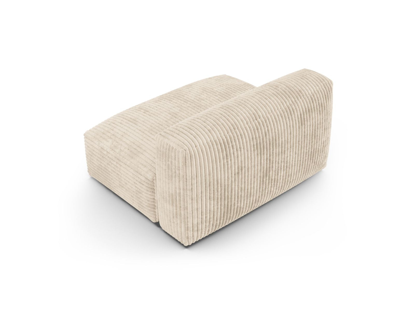 Elegantes 1-Sitzer Sofa Martina Wide XL in warmem Beige, ideal für moderne Wohnräume und flexible Gestaltungsmöglichkeiten.