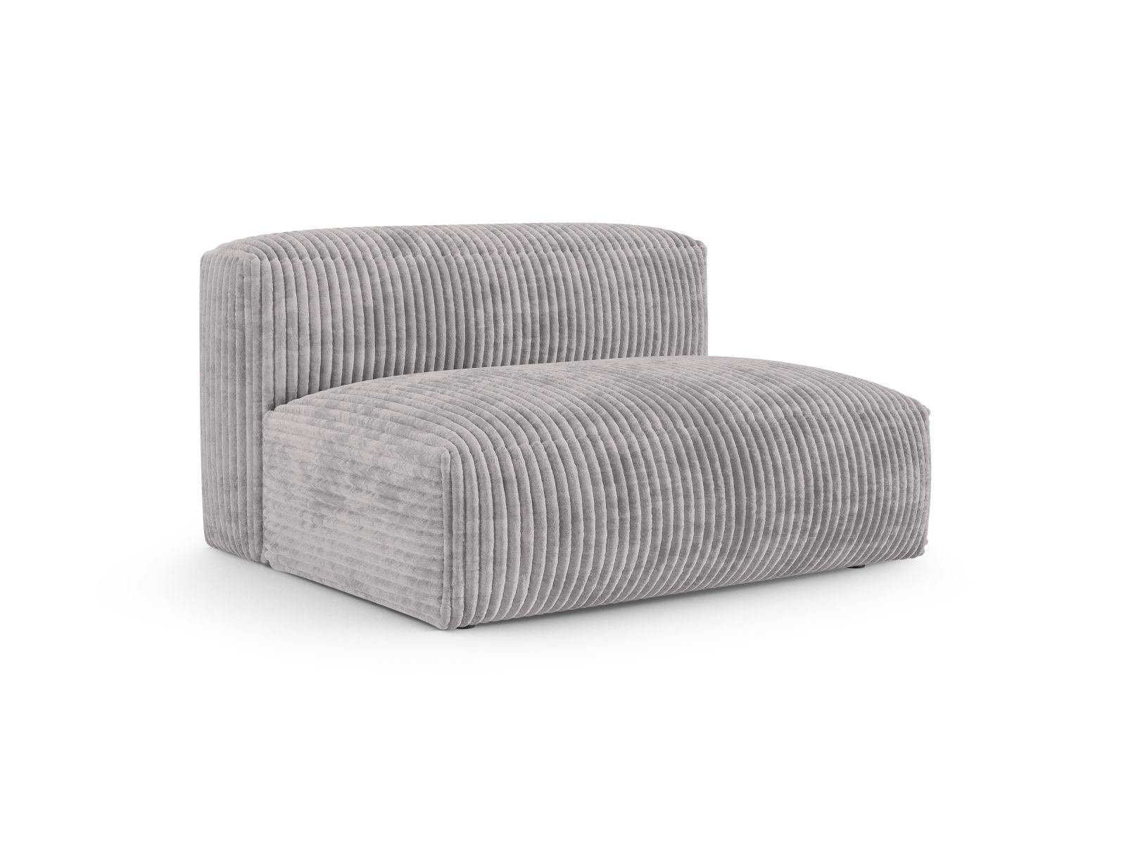 Elegantes 1-Sitzer Sofa Martina Wide XL in hellem Grau, ideal für moderne Wohnräume und vielseitige Kombinationen.