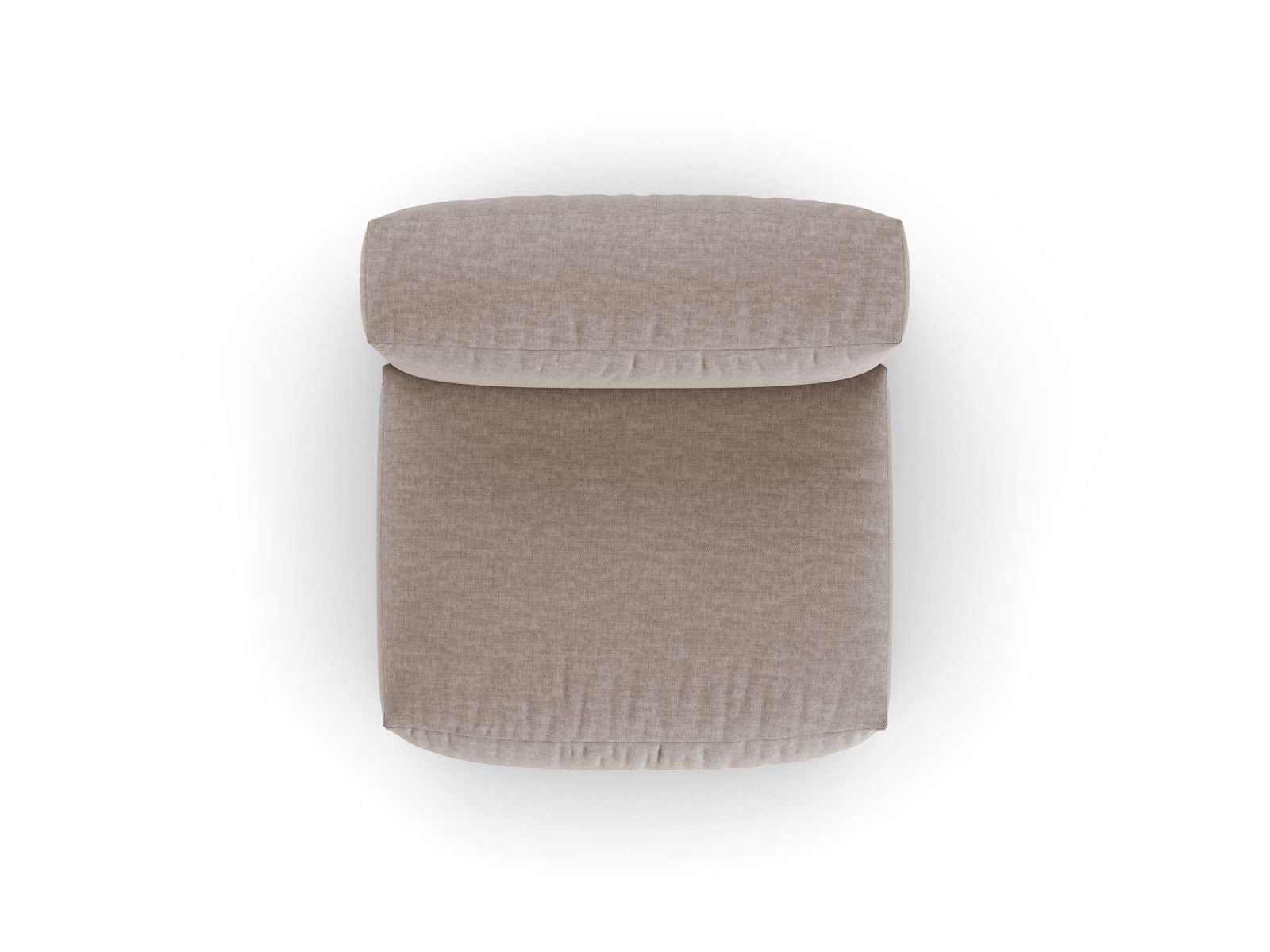 Stilvolles 1-Sitzer Sofa Martina XL in edlem Dunkelbeige, perfekt für gemütliche Stunden und zeitgemäße Einrichtung.
