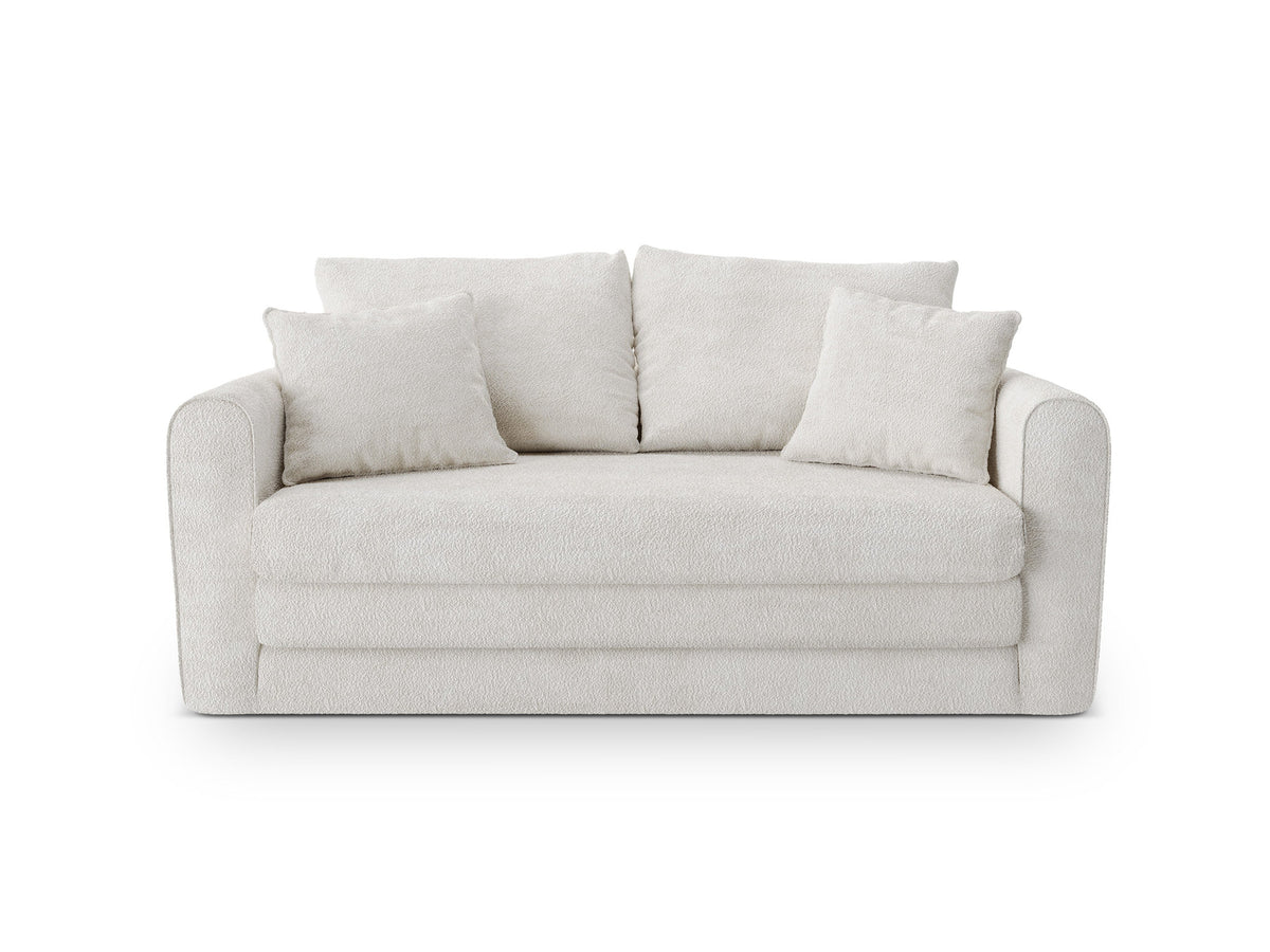 Lido Sofa mit Schlaffunktion 2 Sitzer in Light Beige-CORAL präsentiert im Onlineshop von KAQTU Design AG. Bettsofa ist von Micadoni