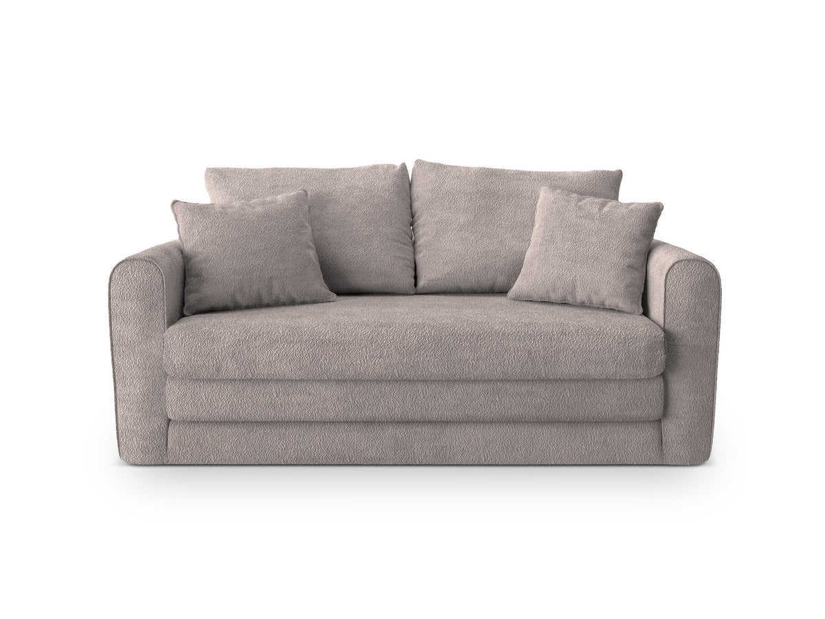 Lido Sofa mit Schlaffunktion 2 Sitzer in Warm grey-CORAL präsentiert im Onlineshop von KAQTU Design AG. Bettsofa ist von Micadoni