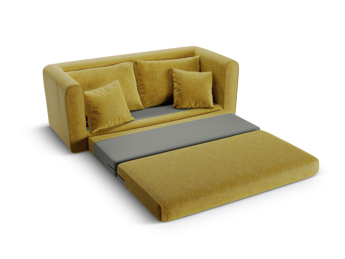 Lido Sofa mit Schlaffunktion 2 Sitzer in Sunflower Melange-Baltimore präsentiert im Onlineshop von KAQTU Design AG. Bettsofa ist von Micadoni