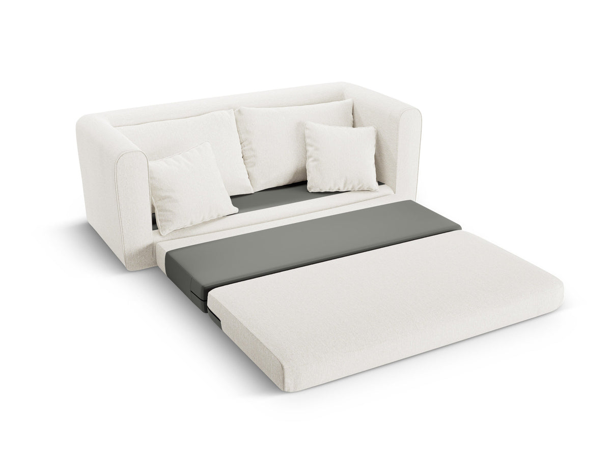 Lido Sofa mit Schlaffunktion 2 Sitzer in White-Solid präsentiert im Onlineshop von KAQTU Design AG. Bettsofa ist von Micadoni