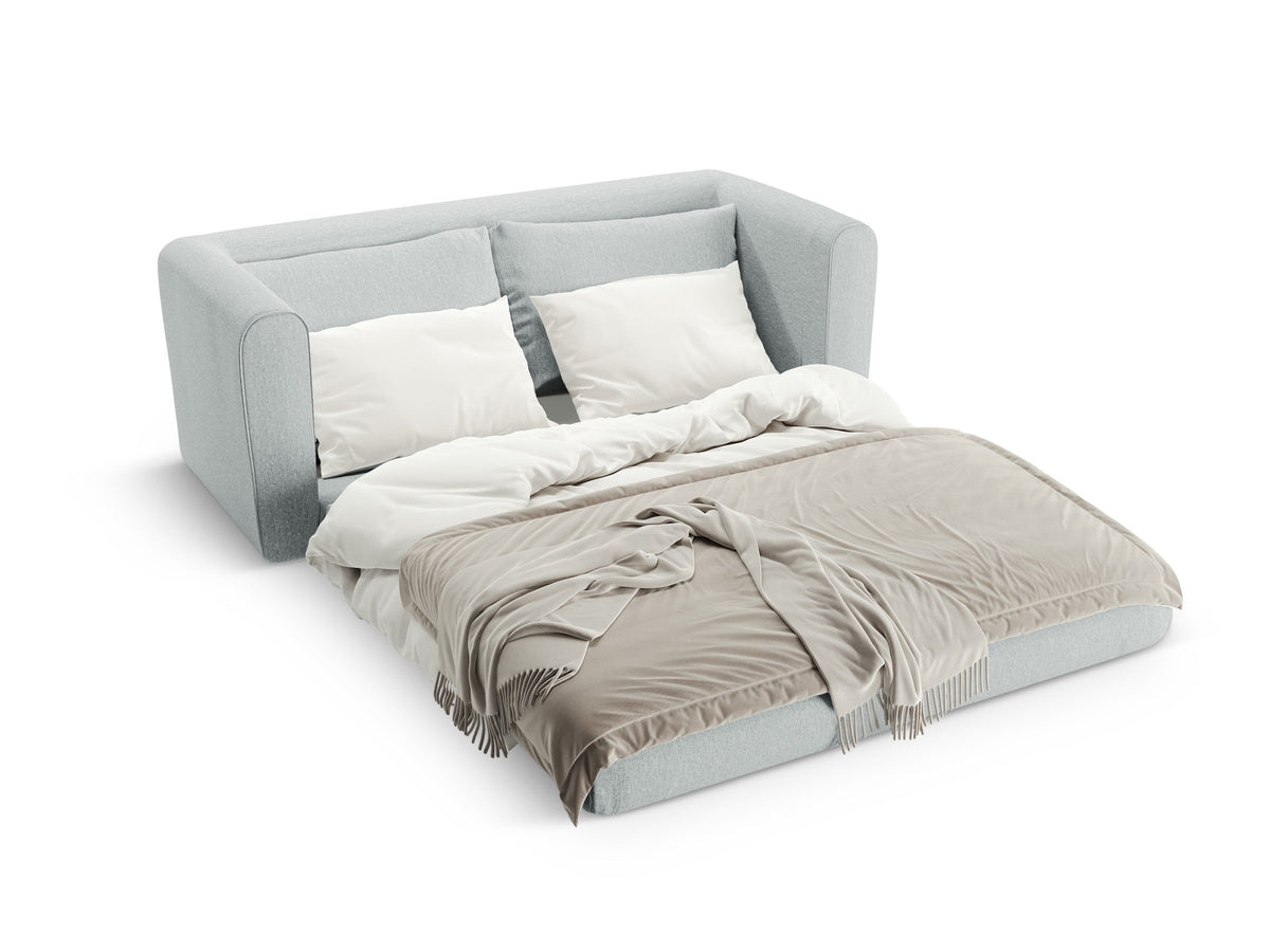 Lido Sofa mit Schlaffunktion 2 Sitzer in Mint-Solid präsentiert im Onlineshop von KAQTU Design AG. Bettsofa ist von Micadoni