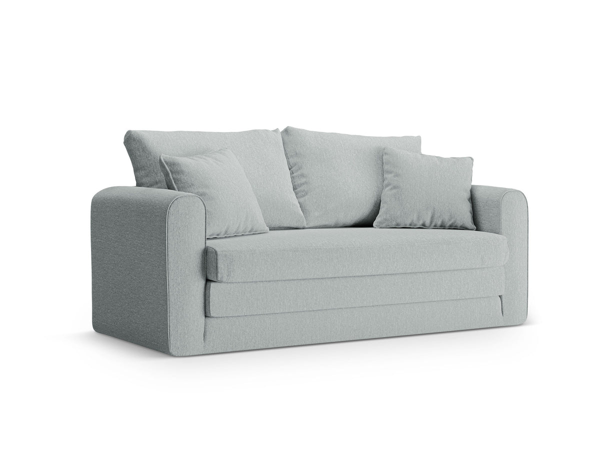 Lido Sofa mit Schlaffunktion 2 Sitzer in Mint-Solid präsentiert im Onlineshop von KAQTU Design AG. Bettsofa ist von Micadoni