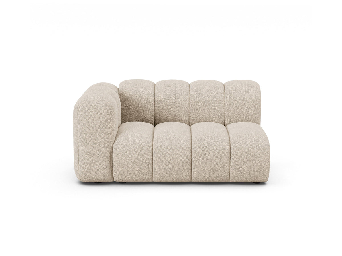 Lupine Boucle Modular Sofa links 2 Sitzer in Beige-Baloo präsentiert im Onlineshop von KAQTU Design AG. Modulares Sofa ist von Micadoni