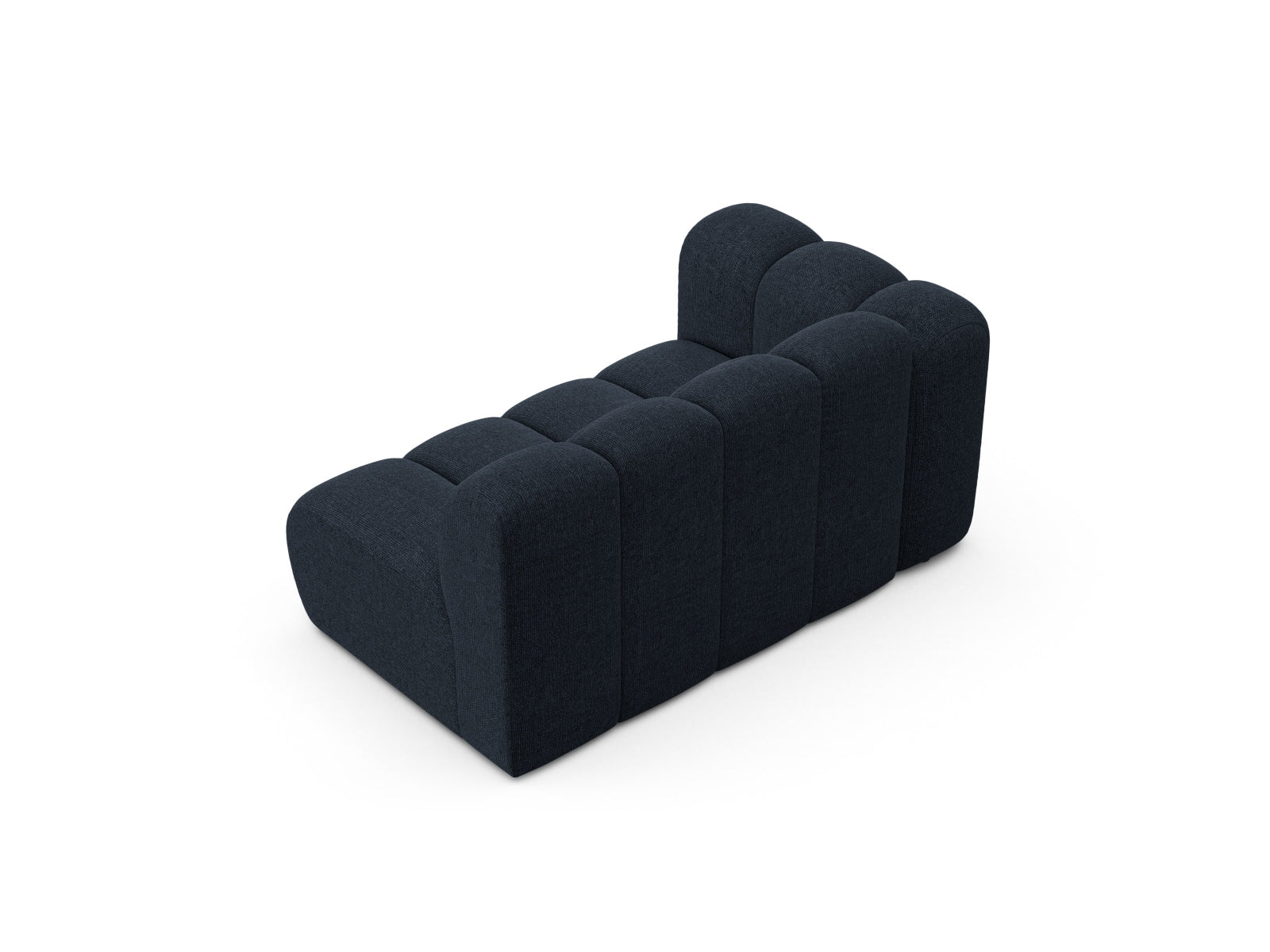 Modernes Lupine Modular Sofa links 2 Sitzer in Navy Blue-Eden, perfekt für gemütliche und stilvolle Wohnambiente.