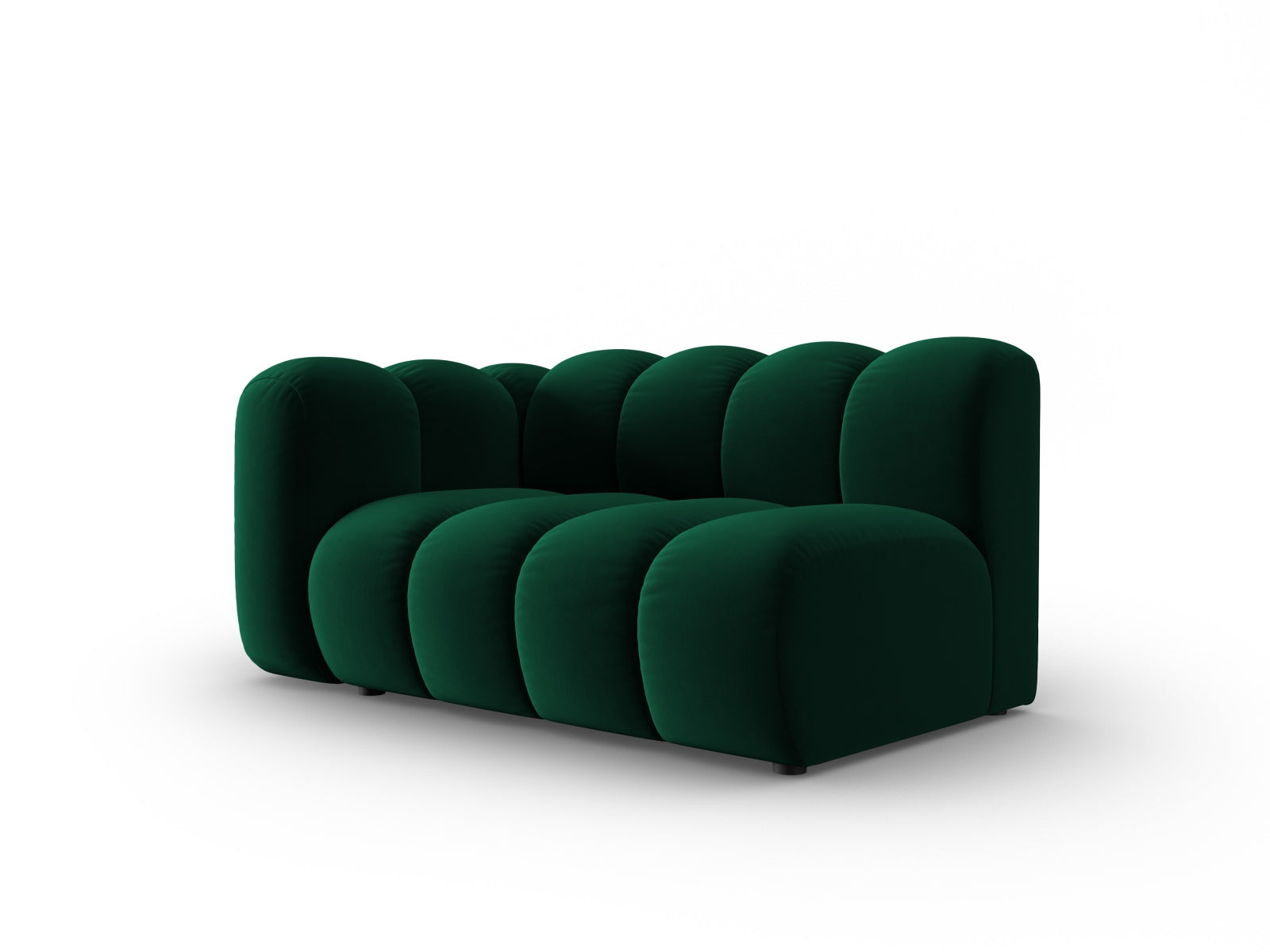 Lupine Velour links Modular Sofa 2 Sitzer in Bottle Green präsentiert im Onlineshop von KAQTU Design AG. Modulares Sofa ist von Micadoni