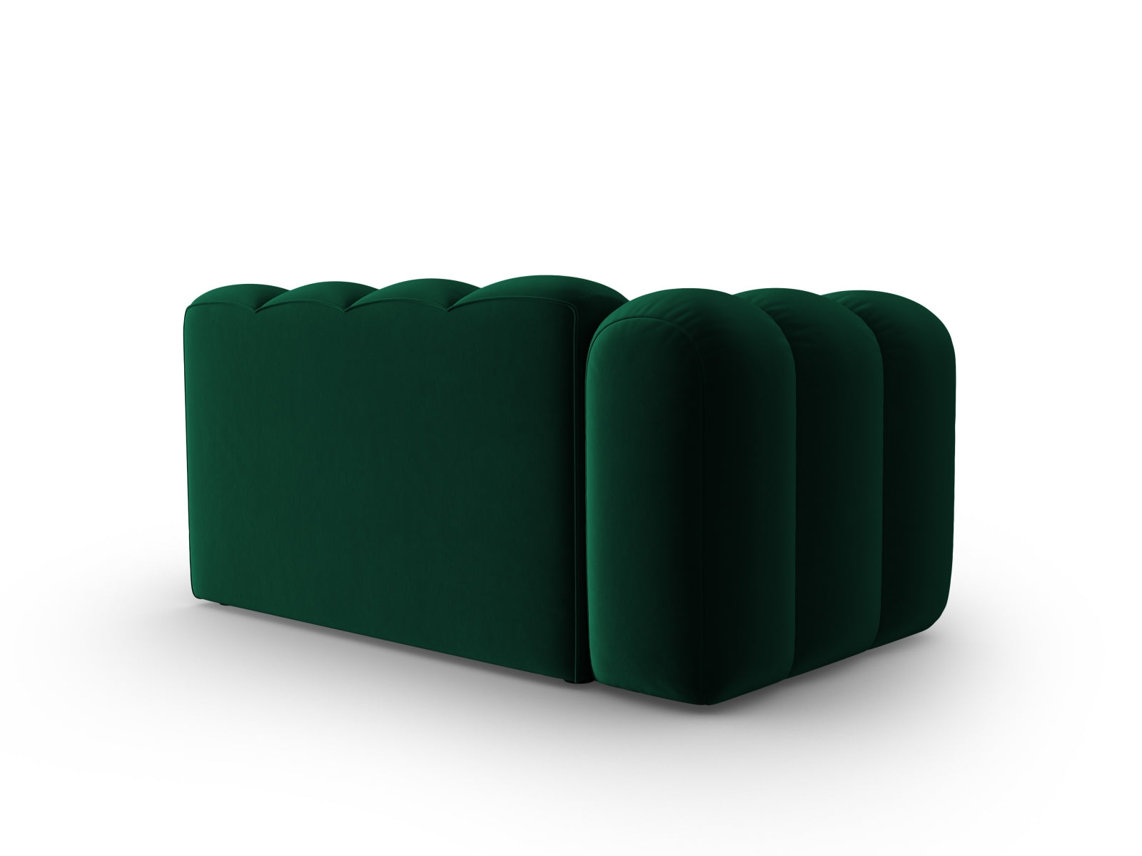 Lupine Velour links Modular Sofa 2 Sitzer in Bottle Green präsentiert im Onlineshop von KAQTU Design AG. Modulares Sofa ist von Micadoni