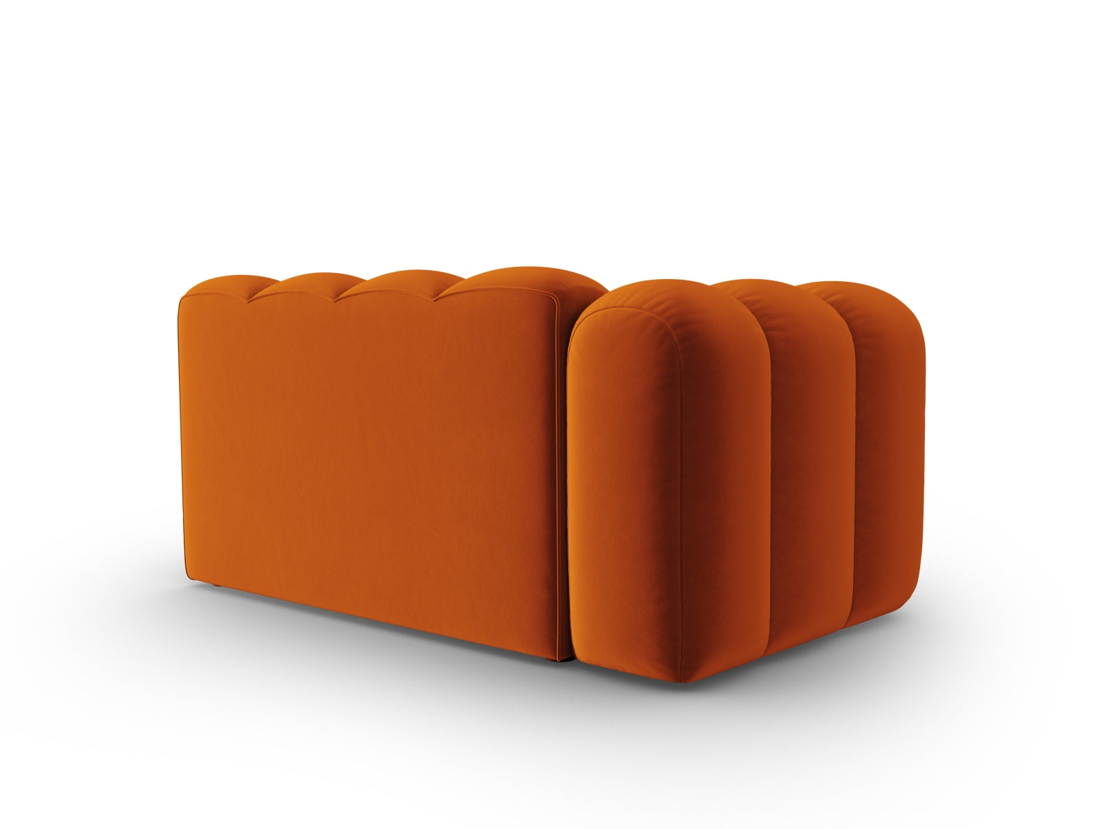 Lupine Velour links Modular Sofa 2 Sitzer in Terracotta präsentiert im Onlineshop von KAQTU Design AG. Modulares Sofa ist von Micadoni