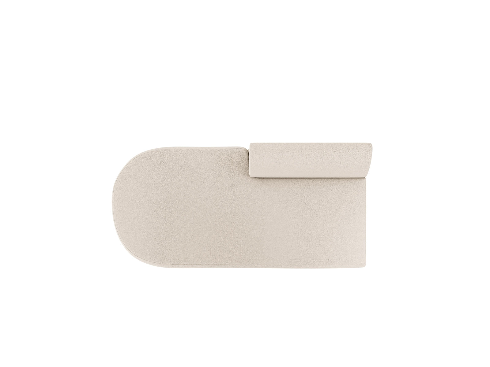 Miley Sitting Module Open links 2 Sitzer in Beige präsentiert im Onlineshop von KAQTU Design AG. Modulares Sofa ist von Micadoni