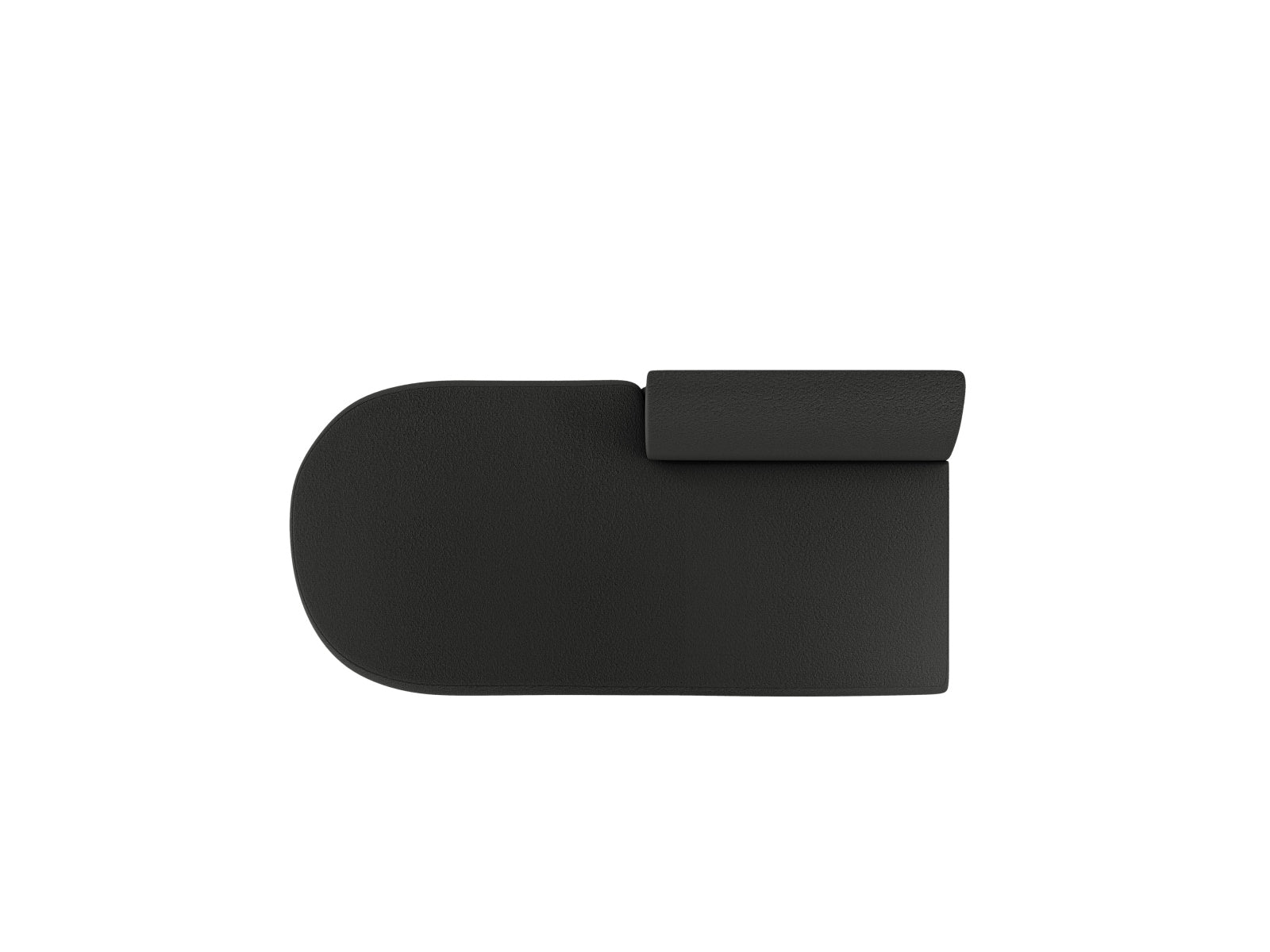 Miley Sitting Module Open links 2 Sitzer in Black präsentiert im Onlineshop von KAQTU Design AG. Modulares Sofa ist von Micadoni
