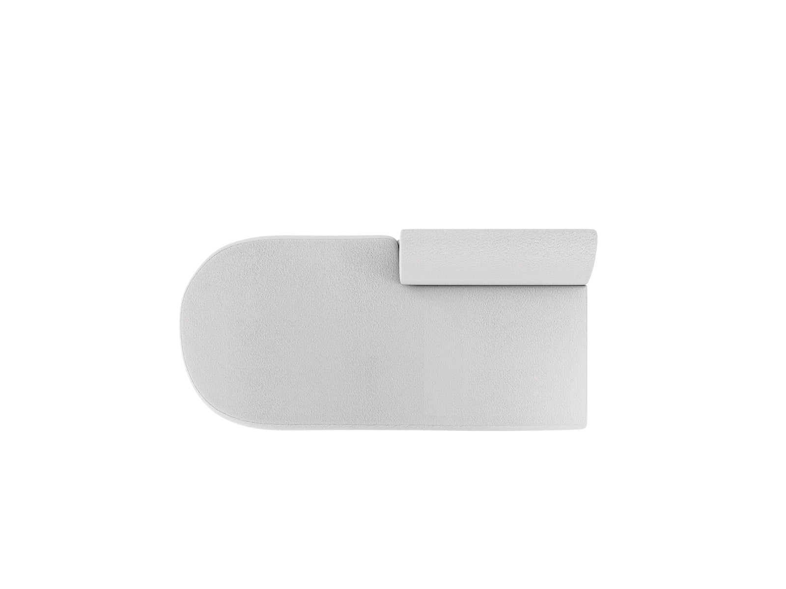 Miley Sitting Module Open links 2 Sitzer in Light Grey präsentiert im Onlineshop von KAQTU Design AG. Modulares Sofa ist von Micadoni