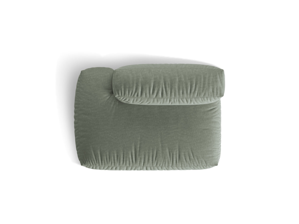 Martina Sofa links 2 Sitzer in Moss Green-Boston präsentiert im Onlineshop von KAQTU Design AG. L-Sofa links ist von Micadoni