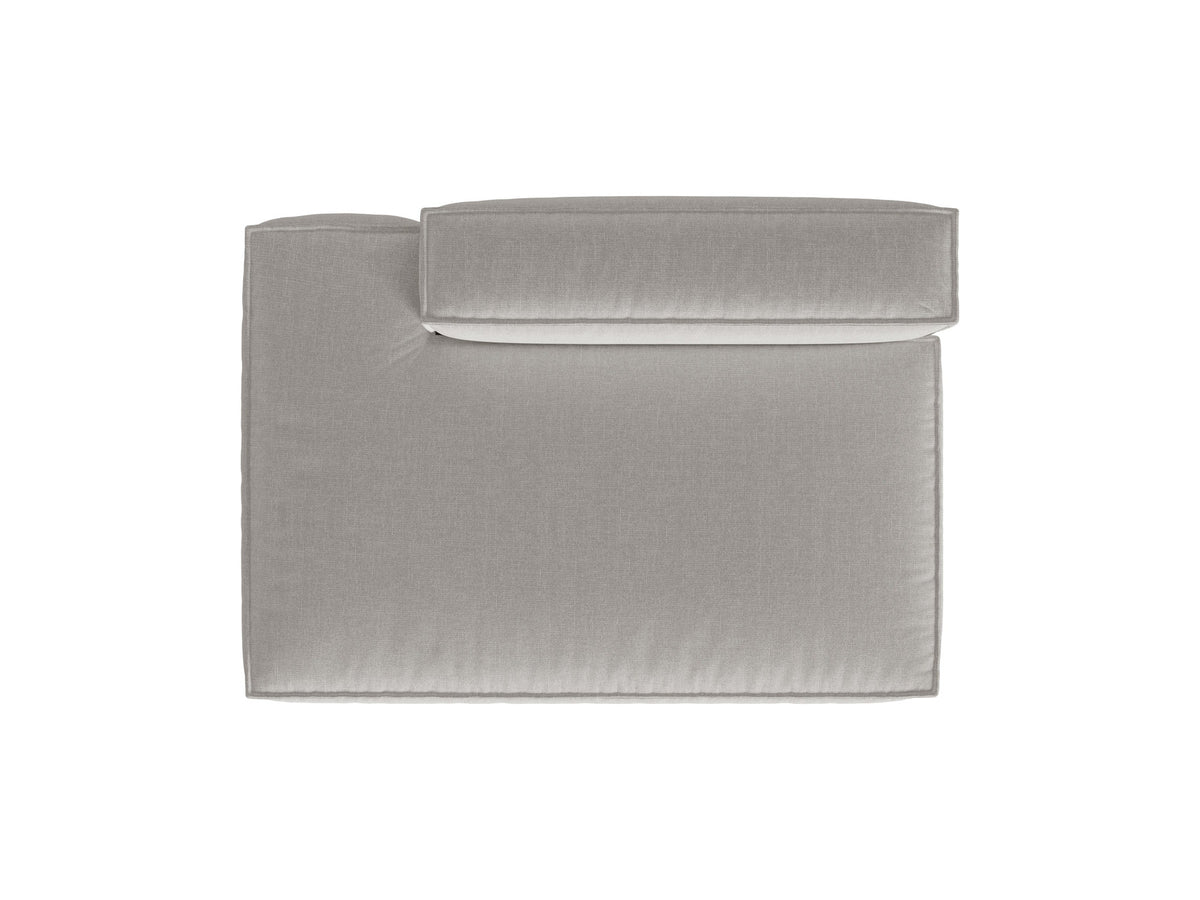 3-Sitzer Modulares Sofa links Nuria in Light Grey-Liberty präsentiert im Onlineshop von KAQTU Design AG. Modulares Sofa ist von Micadoni