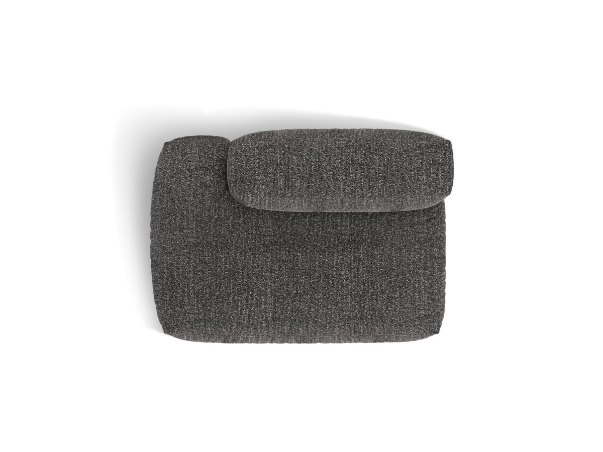 2-Sitzer Sofaelement links Martina in Anthracite-Monet präsentiert im Onlineshop von KAQTU Design AG. Modulares Sofa ist von Micadoni