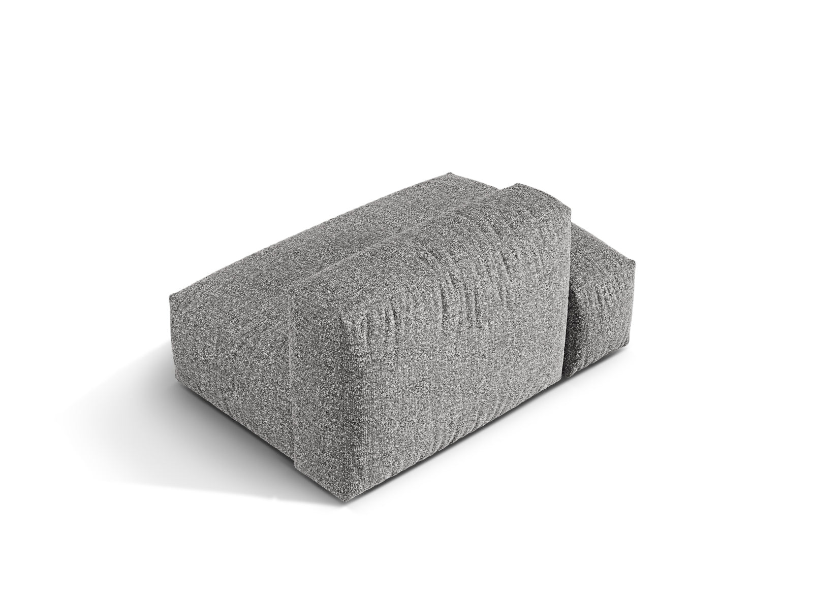 Elegantes linkes 2-Sitzer Sofaelement Martina in Graphit, ideal für stilvolle Wohnräume und individuelle Einrichtungsideen.