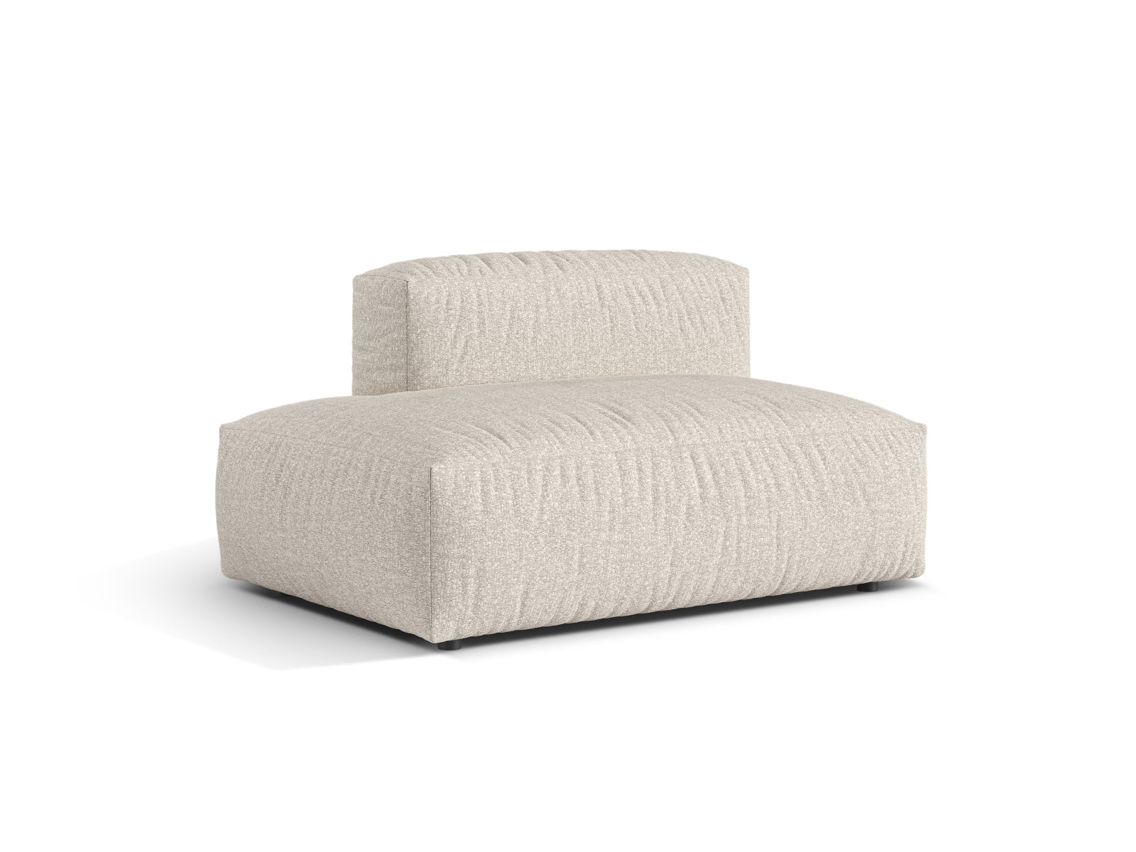 Beige 2-Sitzer Sofaelement links Martina, stilvolles modulares Sofa von Micadoni, ideal für moderne Wohnräume.