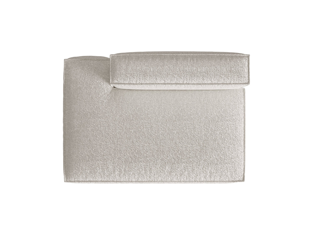 Nuria Boucle Modular Sofa links 3 Sitzer in Grey Beige Melange-Monet präsentiert im Onlineshop von KAQTU Design AG. Modulares Sofa ist von Micadoni